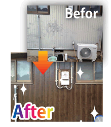 修復前 修復後 写真